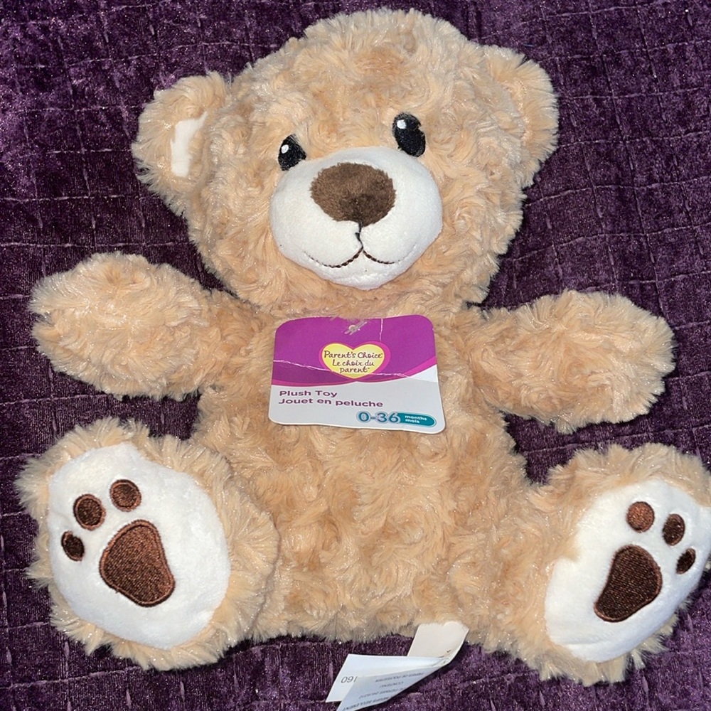 Parents Choice NEW stuffy Plush Toy Teddy bear 0 - 36 months